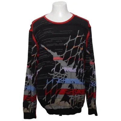 Tröja (Svart, Flerfärgad) från Carlo Colucci Akryl, Bomull, Polyester, Viskos