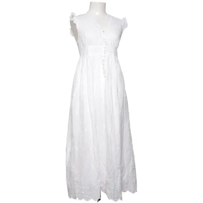 Robe longue (Blanc) de Lilie Rose Coton, Polyester
