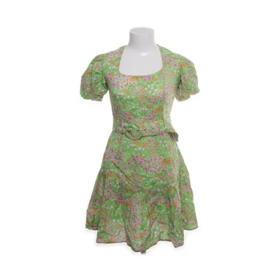 Jurk (Groen, Meerkleurig) van Miss Selfridge Katoen, Linnen