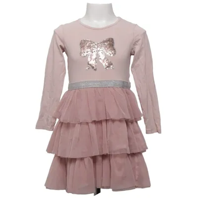 Klänning (Rosa) från Lindex Kids Bomull, Elastan, Polyester
