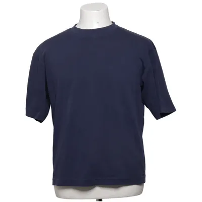 T-shirt (Blauw) van Uniqlo U Katoen, Gerecycled polyester