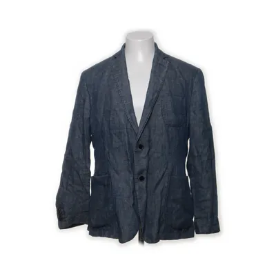 Blazer (Bleu) de Dressmann Coton, Lin, Polyester