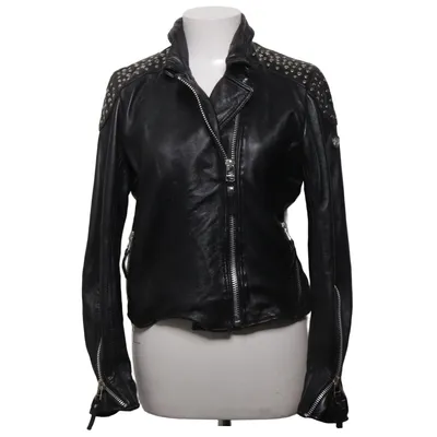 Bikerjacka (Svart) från Gipsy Bomull, Skinn, Polyester