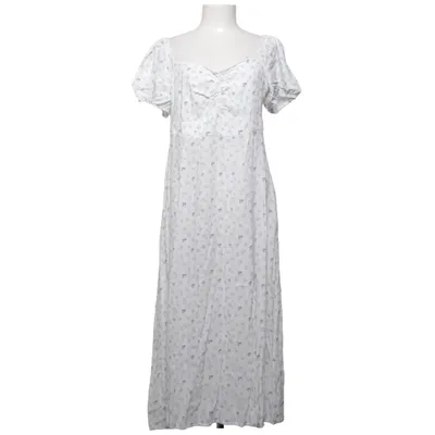 Maxikjole (Hvid, Blå) fra Dobber Viscose