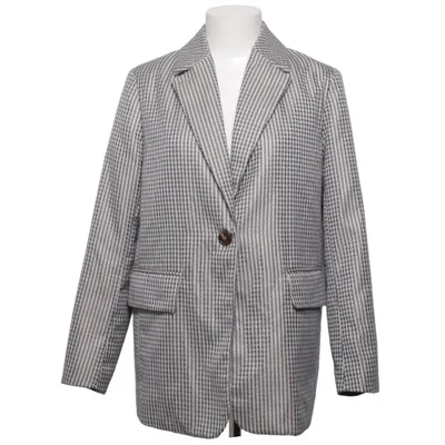 Blazer (Blauw, Wit, Grijs) van By Malina Polyester