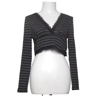 Haut (Noir, Gris) de Romwe Élasthane, Polyester