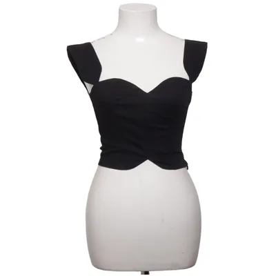 Crop top (Svart) från Milkwhite Bomull, Elastan