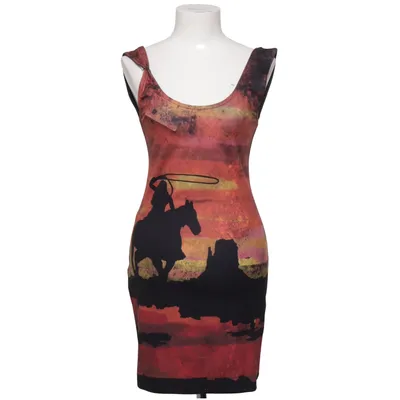 Dress (Black, Red, Multicolored) from Reclaimed Vintage Elastane, Polyester