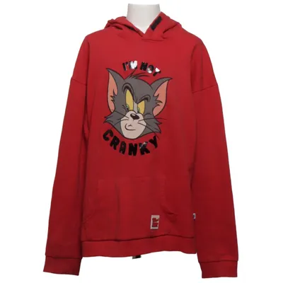 Sweat à capuche (Rouge) de Tom and Jerry Coton, Polyester