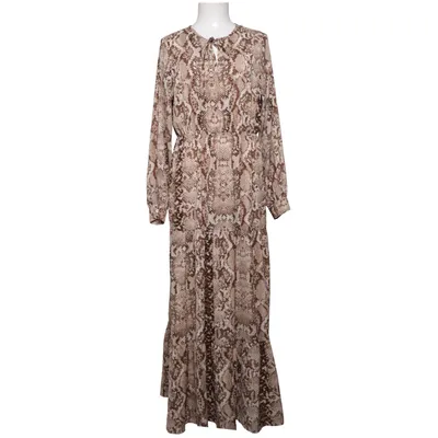 Långklänning (Beige, Brun) från Shein Elastan, Polyester