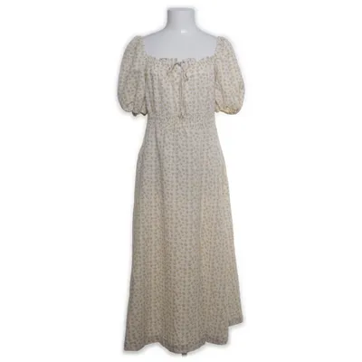 Långklänning (Beige, Flerfärgad) från Ellos Polyester, Viskos