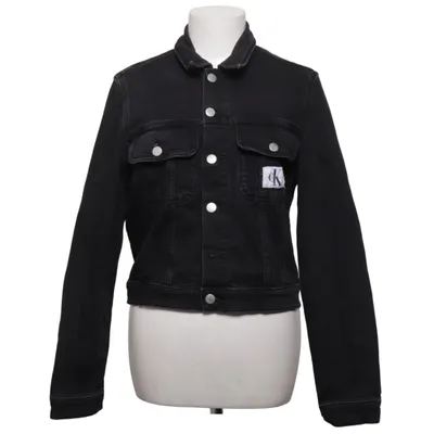 Denimjakke (Sort) fra Calvin Klein Jeans Bomuld, Elastan