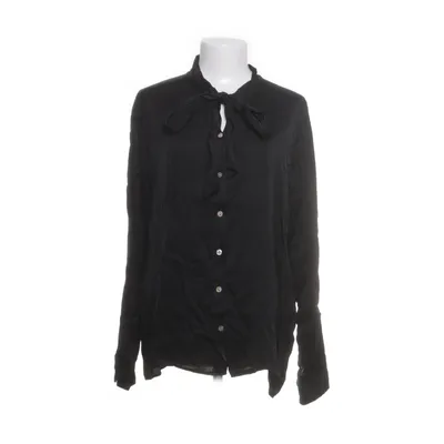 Pussy bow blouse (Black) from Nostalgia Viscose
