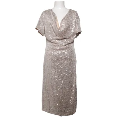 Cocktailjurk (Beige, Zilver) van Indiska Elastaan, Gerecycled polyester