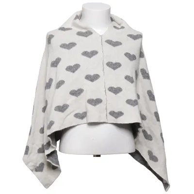Poncho (Beige, Grå) från La Bottega Del Cashmere Kashmir, Merinoull, Polyamid, Viskos