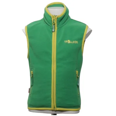 Fleecevest (Groen, Geel) van Trollkids Polyester