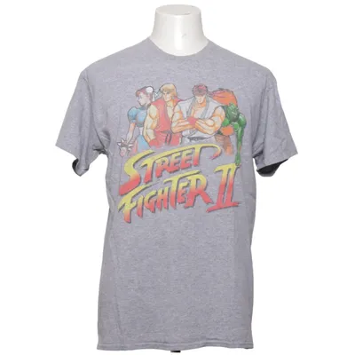 T-shirt (Grau) von Street Fighter Baumwolle, Polyester