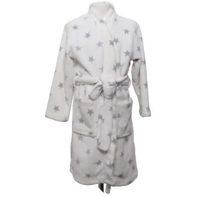 Bademantel (Weiß, Grau) von Alive Polyester