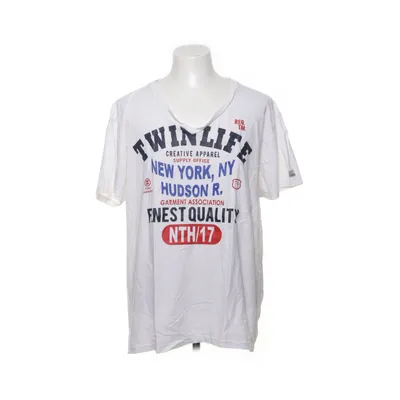 T-shirt (White, Blue, Red) from Twinlife Cotton
