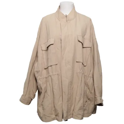 Jacke (Beige) von H&M Trend Leinen, Baumwolle, Viskose
