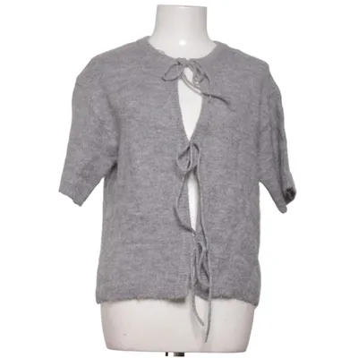 Slå om-cardigan (Grå) fra Gina Tricot Akryl, Alpacauld, Elastan, Polyester