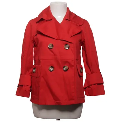 Trenchcoat (Röd) från Zara Basic Acetat, Bomull, Elastan