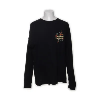 Långärmad t-shirt (Svart, Flerfärgad) från Gildan Bomull