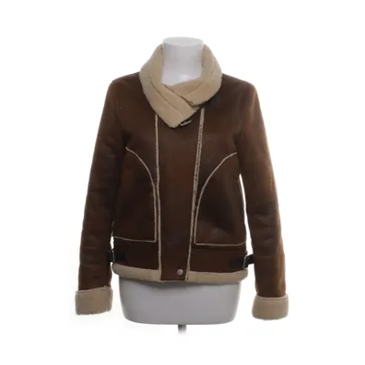 Shearling jas (Bruin) van Zara Trafaluc Outerwear Collection