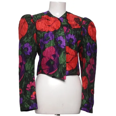 Bolero (Rød, Lilla, Flerfarvet) fra Helene Straßer Acetat, Cupro, Nylon, Silke, Uld