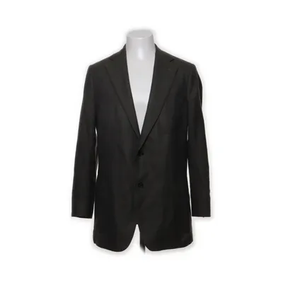 Blazer (Gris, Vert) de E. Thomas Cupro, Polyester, Viscose, Laine