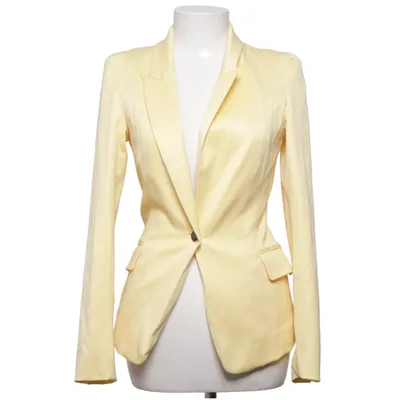 Blazer (Jaune) de Attentif Coton, Élasthane, Polyester