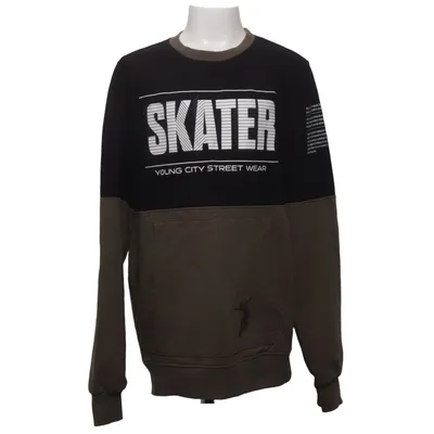 Collegetröja (Svart, Grön) från Gassa Bomull, Polyester