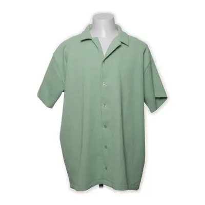 Korte mouwen shirt (Groen) van Boohoo Man Elastaan, Polyester