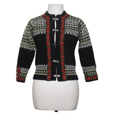 Cardigan (Sort, Grøn, Hvid) fra Nordstrikk Uld