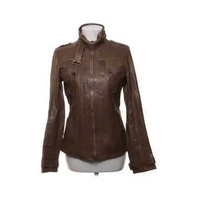 Veste en cuir (Marron) de Emporio Coton, Cuir, Polyester