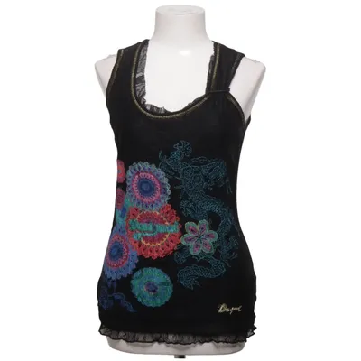 Tank Top (Black, Multicolored) from Desigual Polyamide, Viscose