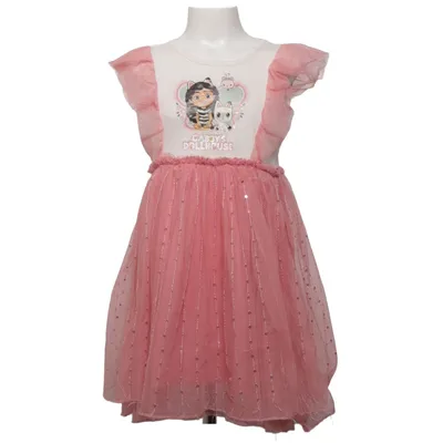Robe (Rose, Blanc) de Dreamworks Coton, Polyester
