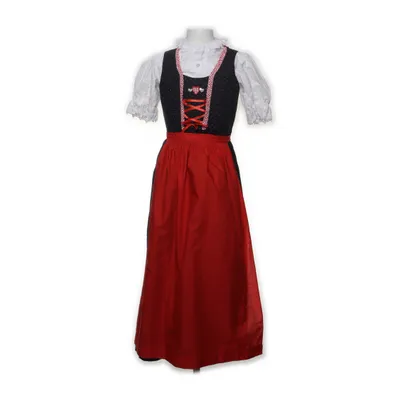 Dirndl (Rød, Sort, Hvid) fra Hammerschmid Bomuld