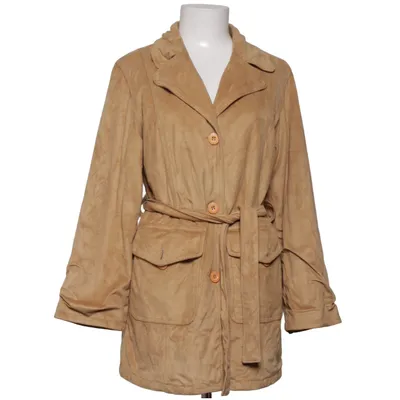 Coat (Beige) from V Milano Acrylic, Cotton, Polyester, Polyurethane, Viscose