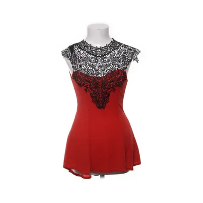 Topp (Röd, Svart) från Fabriqué en France Elastan, Polyester