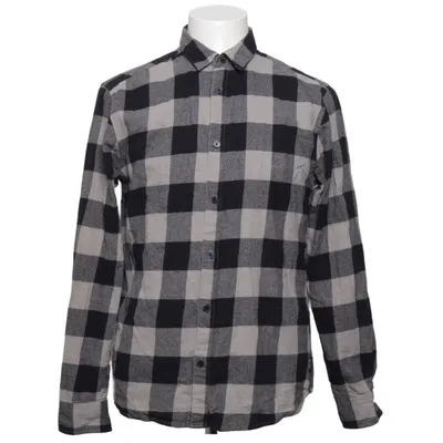 Flannel skjorte (Grå, Sort) fra Only & Sons Bomuld