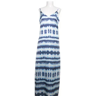 Maxi dress (White, Blue) from Jus de Pom Polyester, Elastane