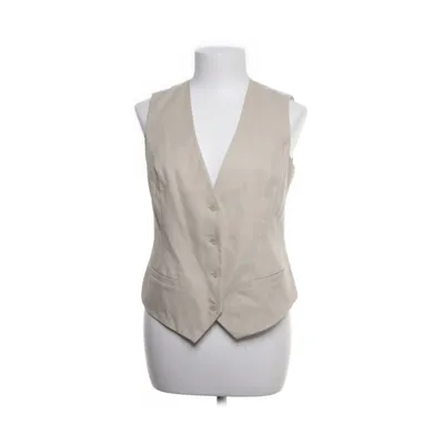Anzugweste (Beige, Weiß, Mehrfarbig) von Kaffe Leinen, Baumwolle