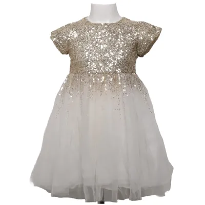 Jurk (Wit, Goud) van Wild & Gorgeous Polyamide, Viscose