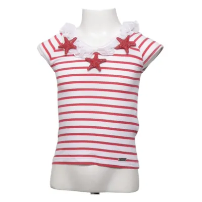 Top (Red, White) from Parrot Cotton