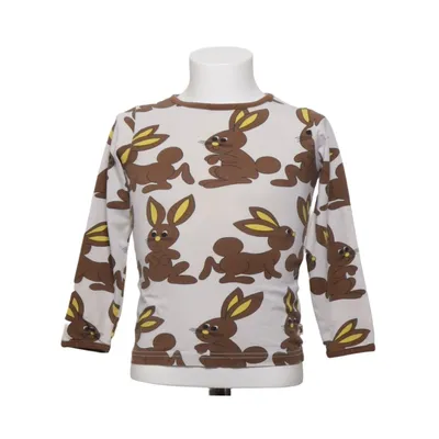 Langærmet t-shirt (Beige, Brun, Gul) fra Småfolk Elastan, Økologisk bomuld
