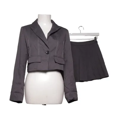 Jakkesæt med nederdel (Grå) fra Dazy Elastan, Polyester, Viscose