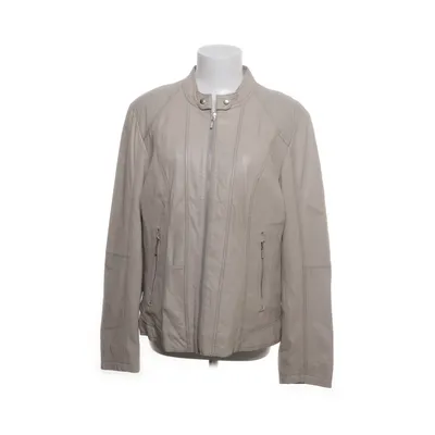Läderjacka (Beige) från Saki