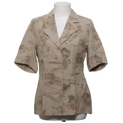 Short sleeve shirt (Beige, Multicolored) from Mac Scott Linen