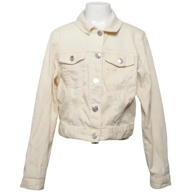 Jeansjacka (Beige) från Ü by KappAhl Bomull, Elastan